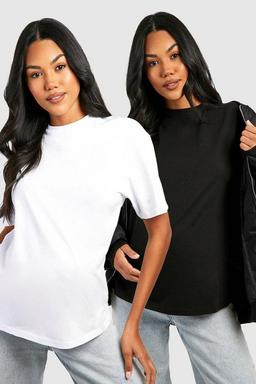 Maternity Basic Oversized T-shirt 2 Pack