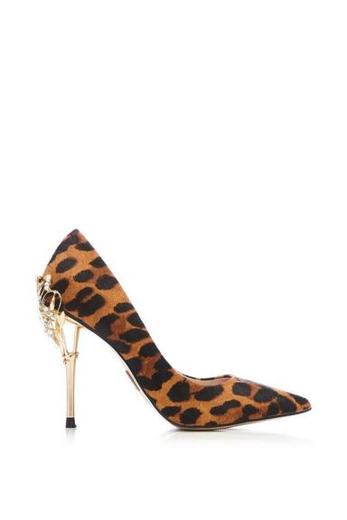 'Illari' Leopard Pony Court Shoes