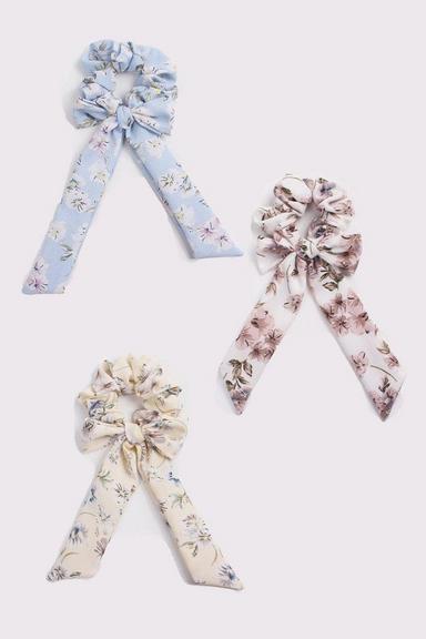 Bow Scrunchies 3 Pack