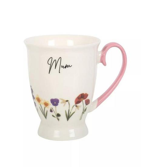 Mum Wild Flowers Pedestal Mug