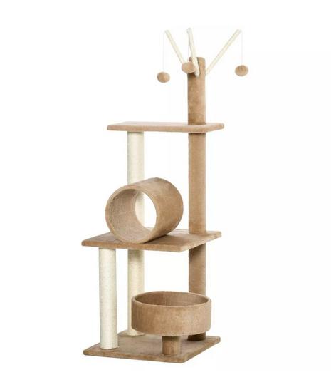 121cm Cat Tree Tower for Indoor Kitten Activity Centre with Tunnel