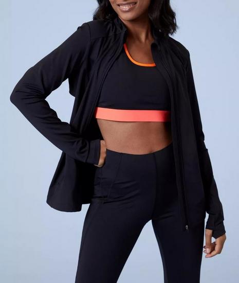 Midlayer Action Shot Breathable Sports Gym Zip Top