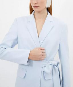 Compact Stretch Single Breasted Tailored Blazer