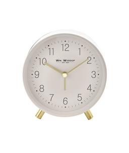 Round Alarm Clock with Gold Metal Legs