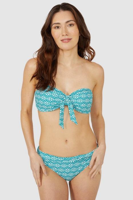 Savannah Tile Bandeau Bikini Top