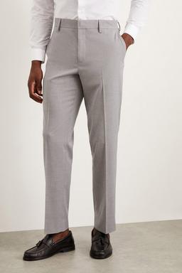 Tailored Fit Light Grey Essential Suit Trousers