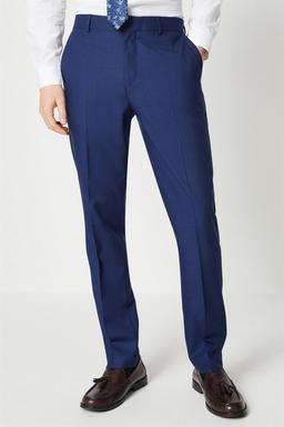 Royal Blue Sharkskin Suit Trouser