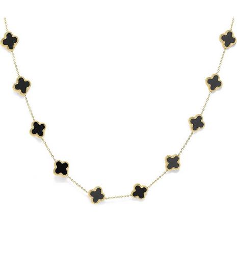 Luck Chocker Necklace Black And Gold