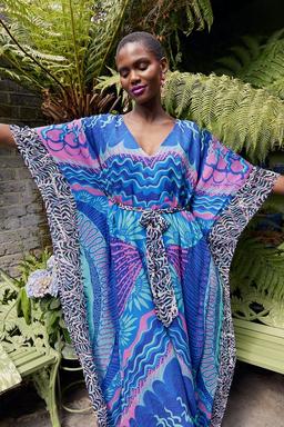 Zandra Rhodes Lace Mountain Kimono Dress