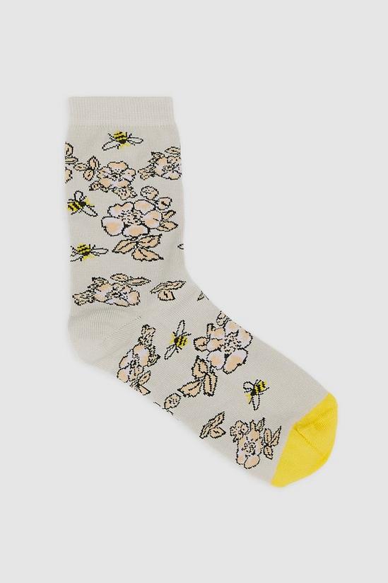 Debenhams 5pp Bumblebee Ankle Sock 2