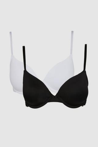 Fruit of the Loom Women's T-Shirt Bra, Black/White/Grey Heather, 34D :  : Clothing, Shoes & Accessories