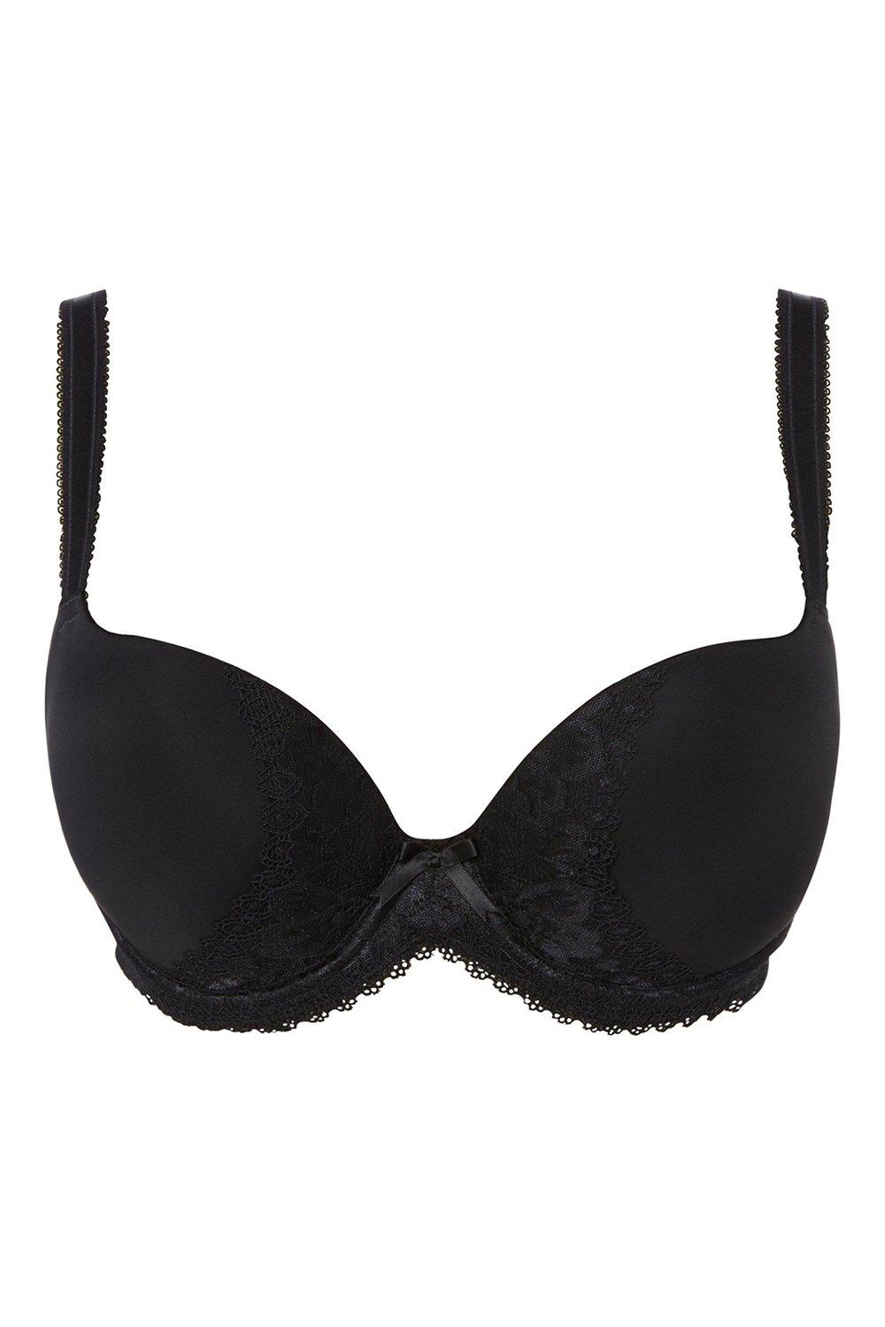 Dunnes Stores  Black Isla Lace Underwired Balcony Bra