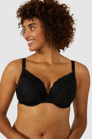 Buy Black/White/Nude Non Pad Non Wire Microfibre Smoothing T-Shirt Bras 3  Pack from Next Ireland