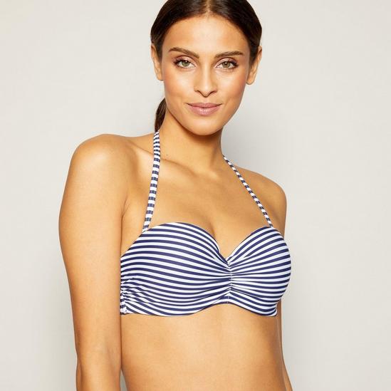 Debenhams Stripe Underwired Padded Bikini Top 2