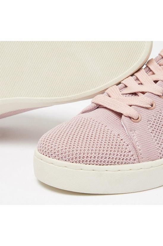 Faith Pink Sparkle Kembo Lace Up Trainers 5