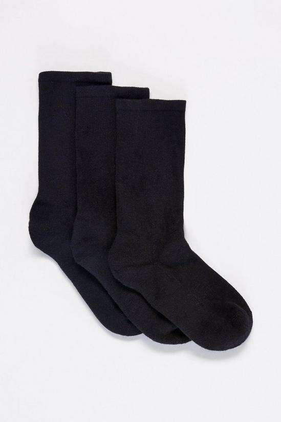 Debenhams 3 Pack Black Bamboo Ankle Socks 1