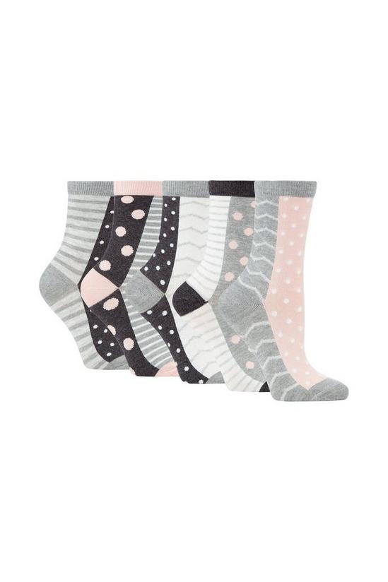 Debenhams 5 Pack Spot And Stripe Ankle High Socks 1