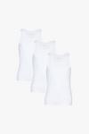 Debenhams 3 Pack White Cotton Vests thumbnail 2