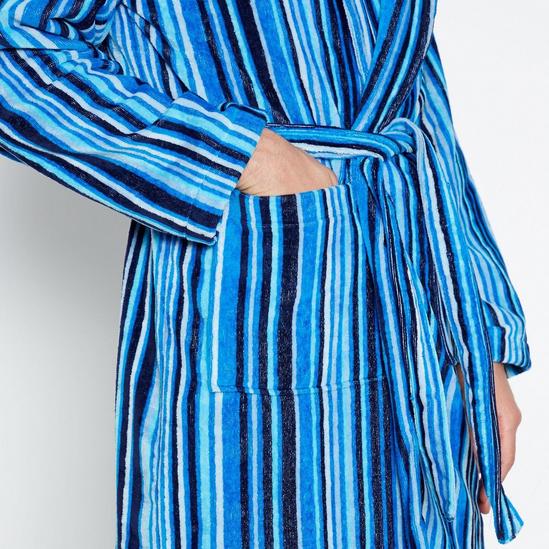 Debenhams Striped Velour Dressing Gown 3