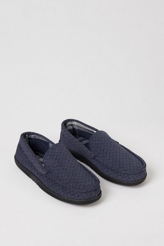 Debenhams Quilted Moccasin Slippers 1