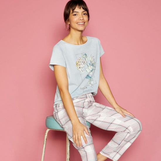 Debenhams Floral Slogan Print Pyjama T-Shirt 2
