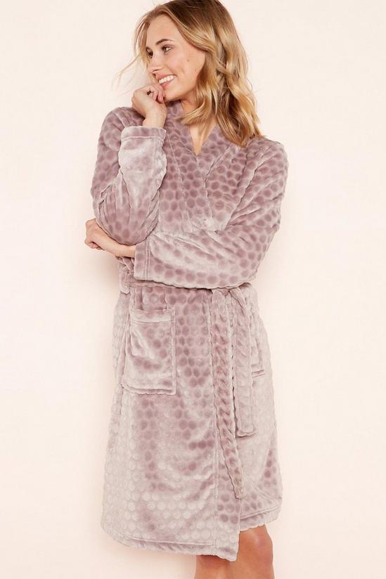 Debenhams Spotted Dressing Gown 1