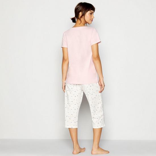 Debenhams Dash Print Cotton Crop Pyjama Set 3