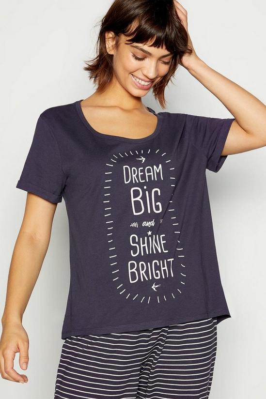Debenhams Dream Big Cotton PJ T-Shirt 1
