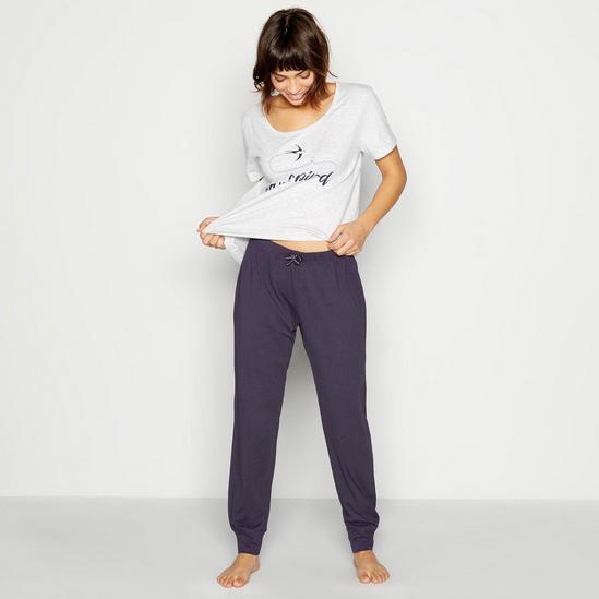 Debenhams Plain Maritime Long Cotton Pyjama Trousers 4