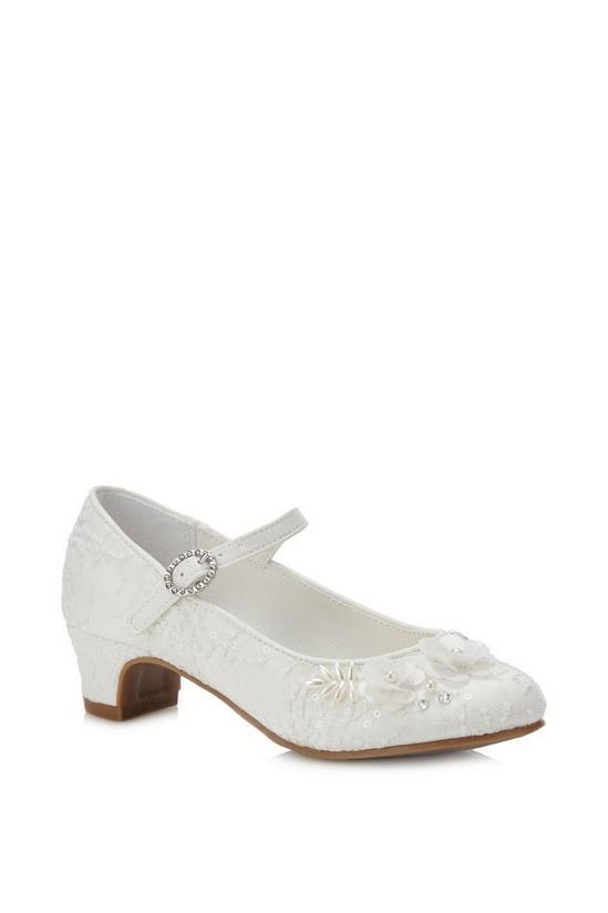 Blue Zoo Girls Ivory Lace Shoes 1