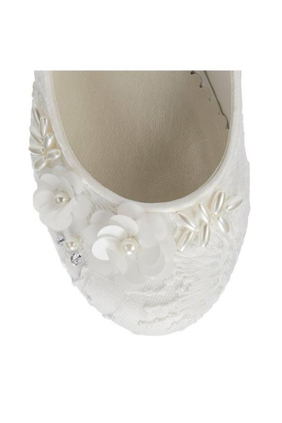 Blue Zoo Girls Ivory Lace Shoes 3