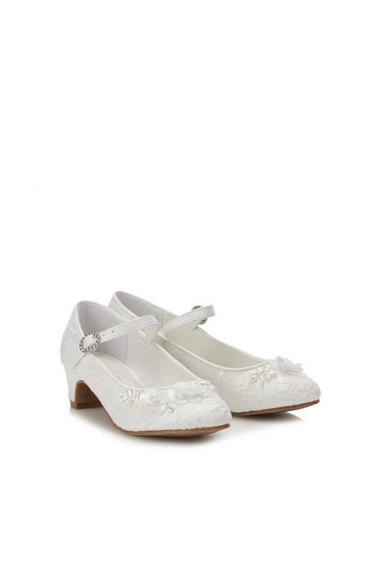 Blue Zoo Girls Ivory Lace Shoes 4