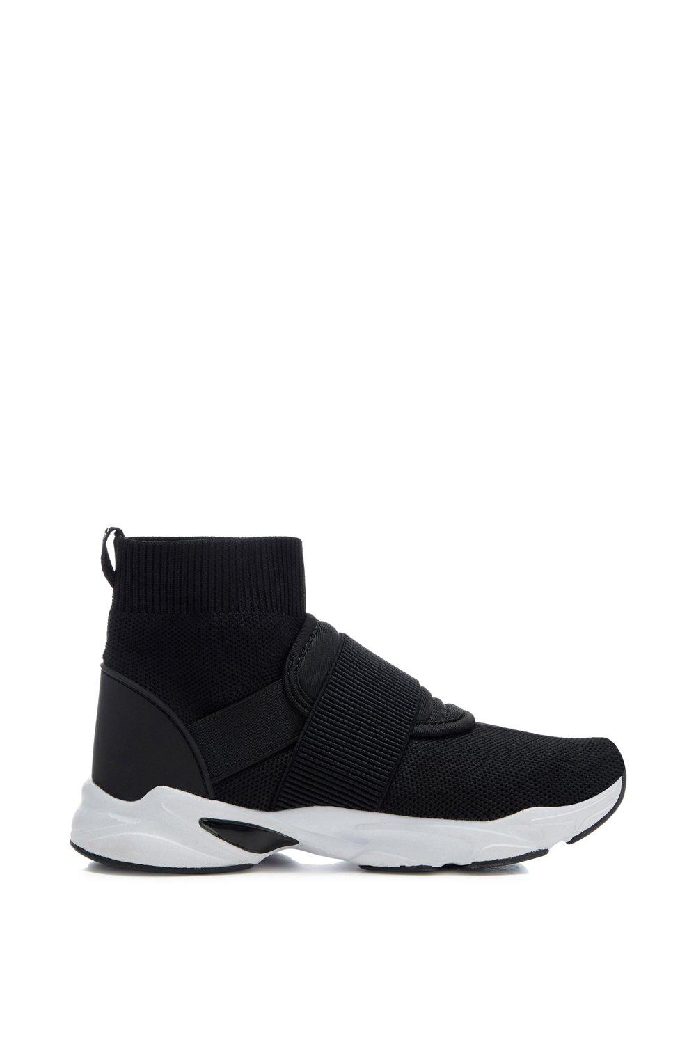 Trainers | Boys Black Slip On Sock Trainers | Blue Zoo