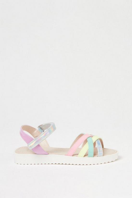 Blue Zoo Girls Multicoloured Strappy Sandals 1