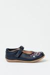 Blue Zoo Girls Navy Floral Embroidered Pumps thumbnail 1