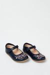 Blue Zoo Girls Navy Floral Embroidered Pumps thumbnail 2