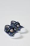 Blue Zoo Girls Navy Canvas Mary Jane Shoes thumbnail 2