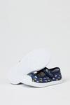 Blue Zoo Girls Navy Canvas Mary Jane Shoes thumbnail 4