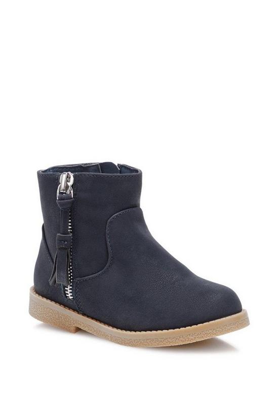 Blue Zoo Girls Navy Boots 1