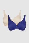 Gorgeous DD+ 2 Pack Moulded Lace Wing T-shirt Bra thumbnail 1