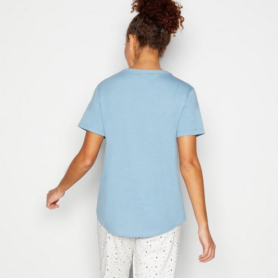 Debenhams Blue Maritime Cotton Pyjama T-Shirt 5