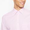 Debenhams Pink Easy Iron Long Sleeve Classic Fit Shirt thumbnail 3