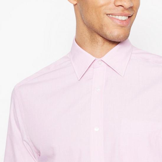 Debenhams Pink Easy Iron Long Sleeve Classic Fit Shirt 3