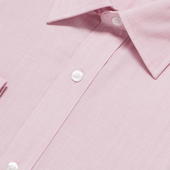 Debenhams Pink Easy Iron Long Sleeve Classic Fit Shirt 5