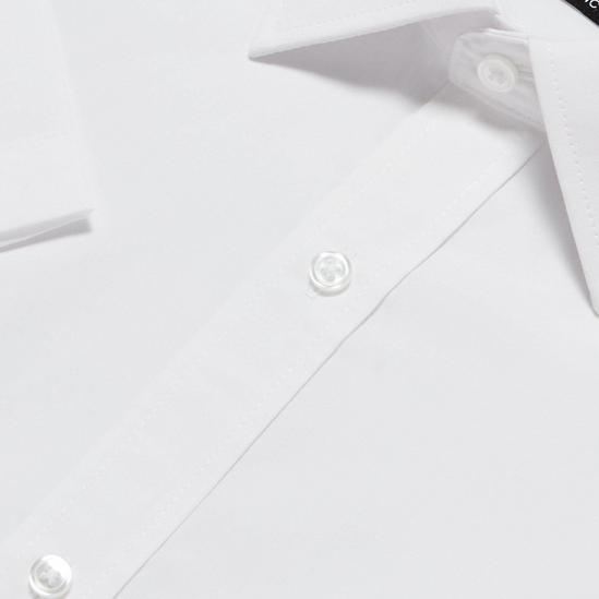 Debenhams White Classic Fit Short Sleeves Shirt 5