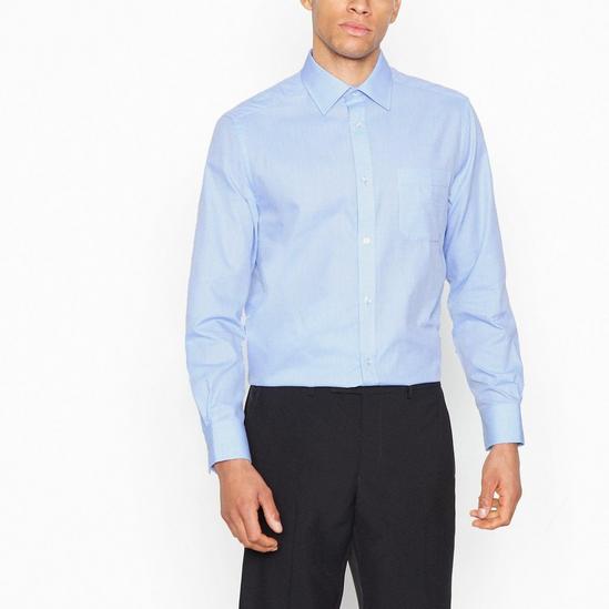 Debenhams Blue Patterned Long Sleeves Classic Fit Shirt 2