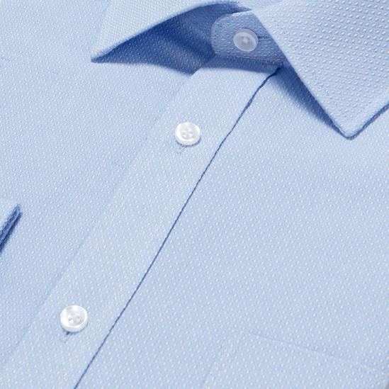 Debenhams Blue Patterned Long Sleeves Classic Fit Shirt 5