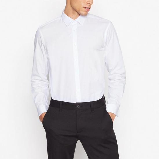 Debenhams White Long Sleeve Slim Fit Shirt 2