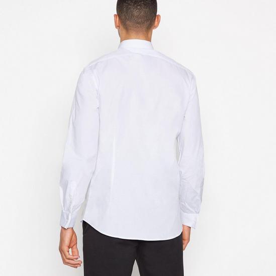 Debenhams White Long Sleeve Slim Fit Shirt 4