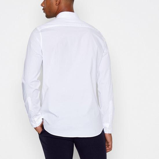 1778 White Poplin Long Sleeve Regular Fit Shirt 3